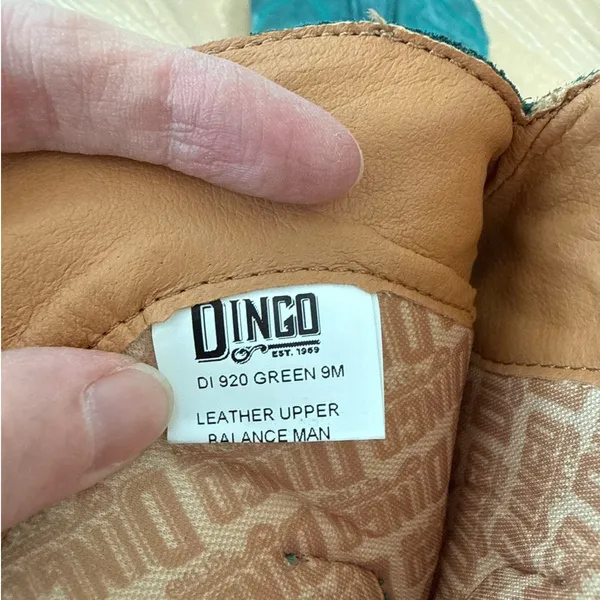 Dingo Western Boots Out West Size US 9 Green - Image 4