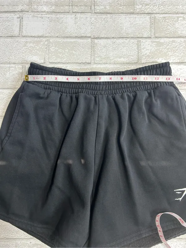 Gymshark Black Athletic Women's Shorts with Logo Size Small - Image 5