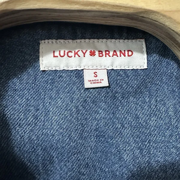 Lucky Brand Jumpsuit Sz Small Liquid Denim Luxe Coveralls Tie‎ Front Long Sleeve - Image 6