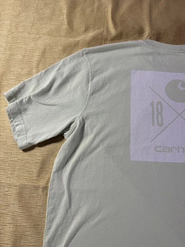 Carhartt 1889 Pocket T Shirt Men’s 2XL Relaxed Fit Green Workwear Graphic - Image 17
