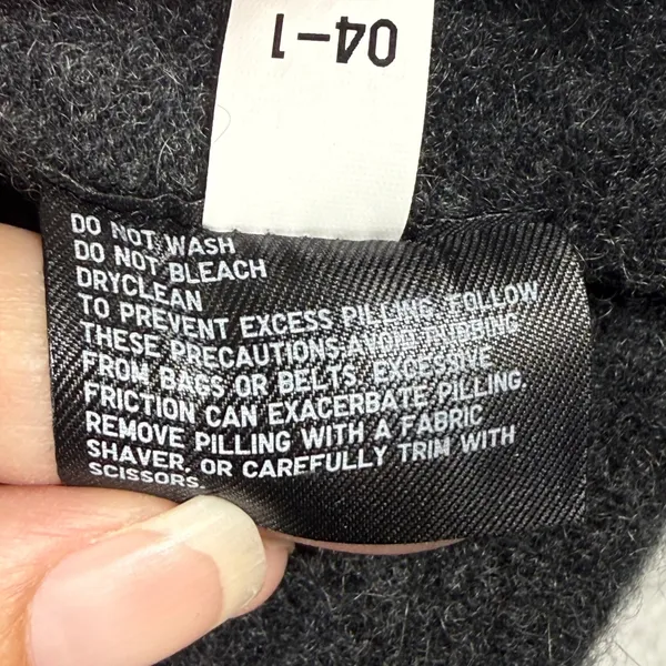 Uniqlo 100% Cashmere Crew Neck Sweater Dark Gray Heather M 351-429075 - Image 6