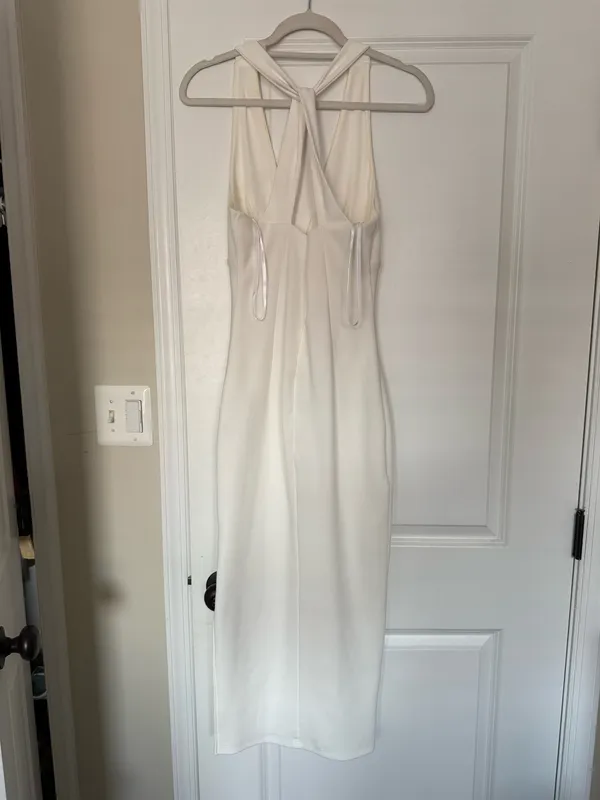 Selfie Leslie Midi Dress White - Image 4