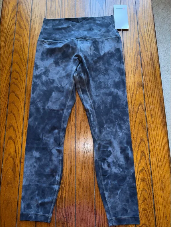 Lululemon Align High Rise 25” Diamond Dye Pitch Grey Graphite Grey Size 8 NWT - Image 3