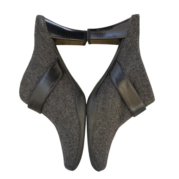 Naturalizer Women's Gray Wool Blend Buckle Mule Heels Size‎ 7.5 M - Image 5