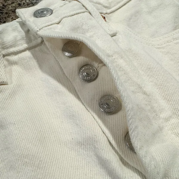 Levis Denim Shorts 501 Butterfly Y2K Cottage Button Fly 90s Grunge Fairy Boho 24 - Image 12