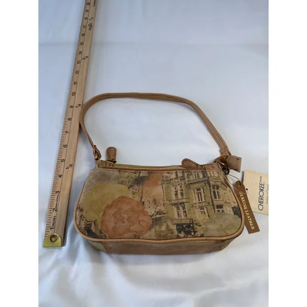 Deadstock VTG 2002 Cherokee Cityscape Floral Crossbody Bag NWT Y2K - Image 9