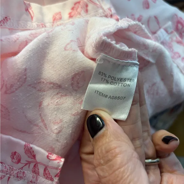 Appleseed women’s 2 piece pajama set medium Pink - Image 10