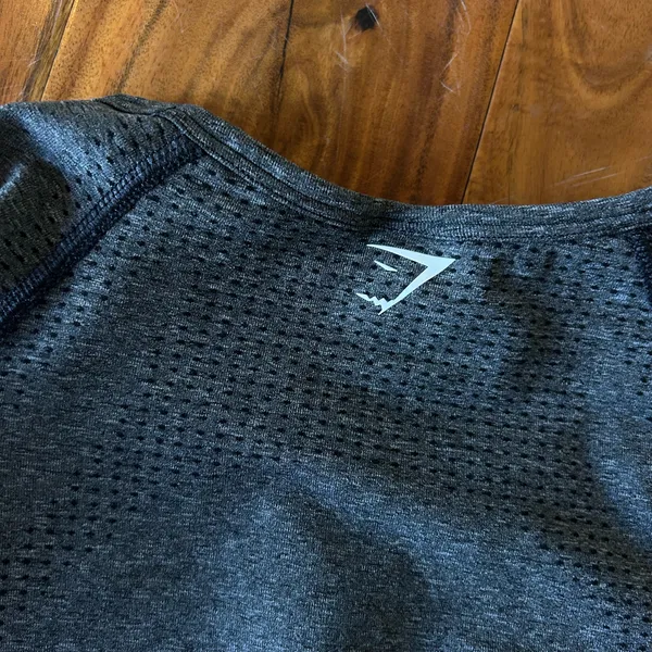 Gymshark Vital Gray Long Sleeve Crop Top - Image 7