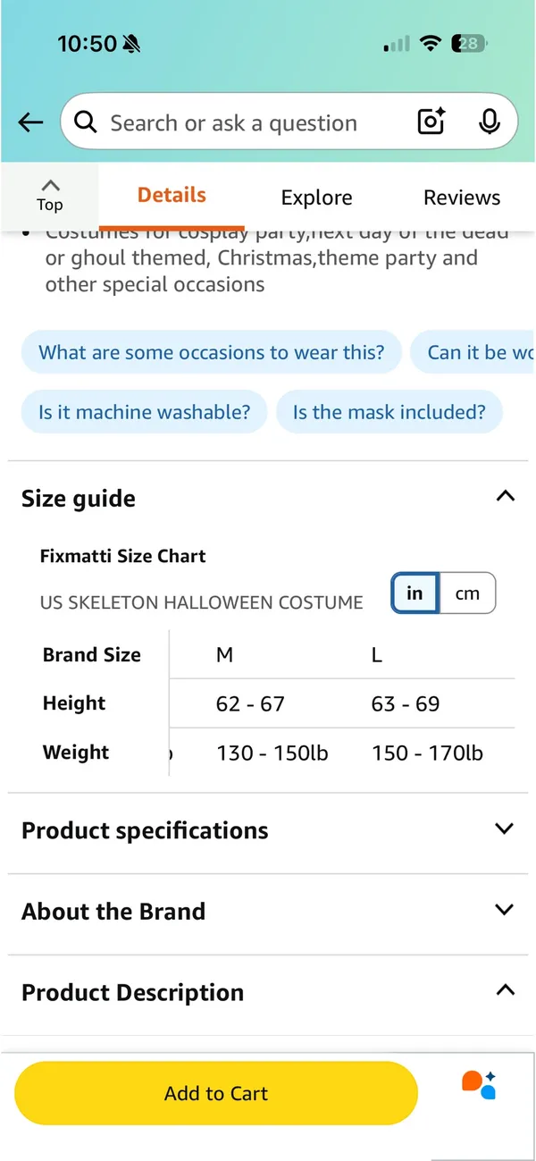 Skelton body suit Multiple Size L - Image 6