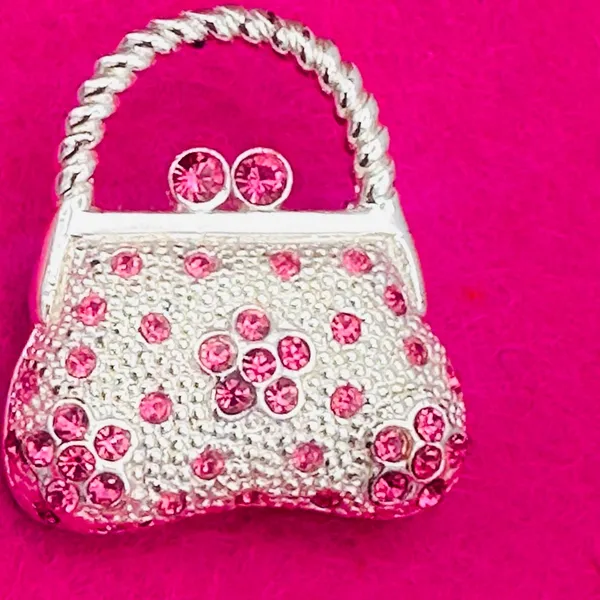 Roman Vintage Mini Handbag Purse Brooch - Image 3