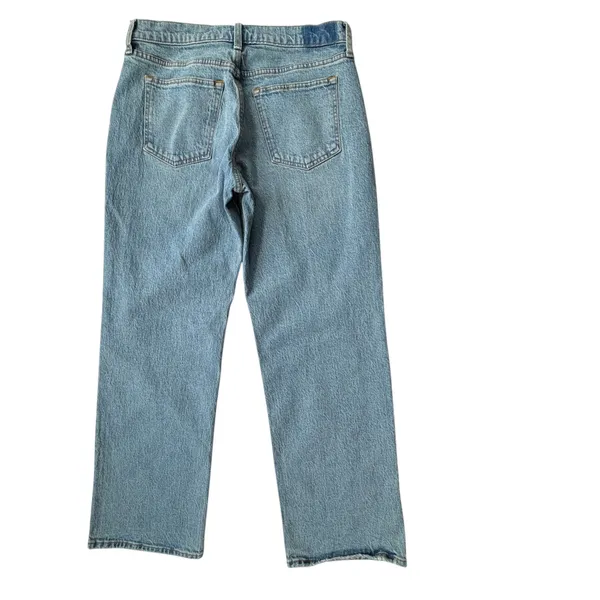 Abercrombie & Fitch The Baggy Low Rise Jeans Womens 27 4S Light Wash Blue NWT - Image 12