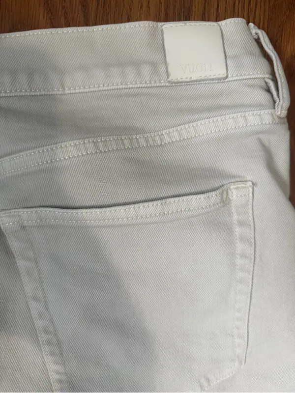 Vuori Vintage Wide Leg Jean Bone Denim Jeans 32. - Image 5