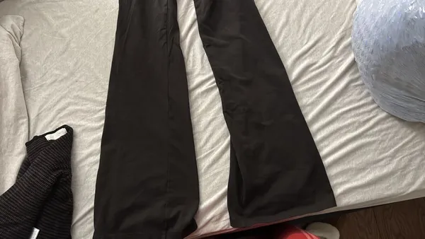 H&M brown fold over flare leggings - Image 2