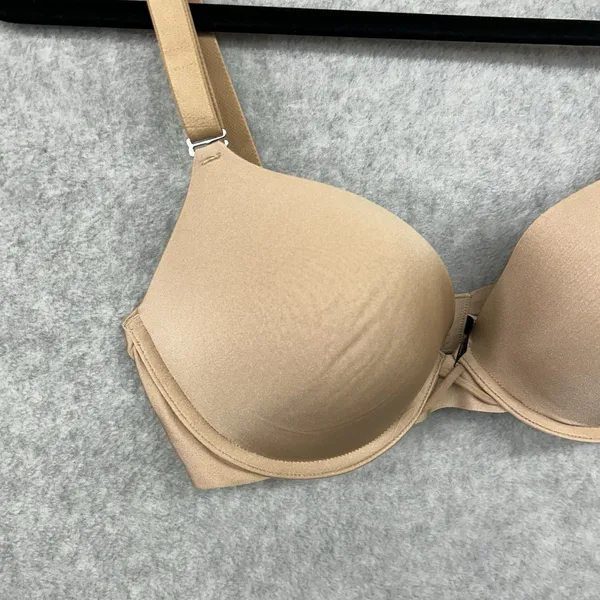Ambrielle Women Bra 36D Beige Push Up Plunge Basic Underwire Adjustable Straps Size undefined - Image 3