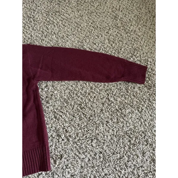 Old Navy Women's Maroon Polo Sweater Size small‎ - Image 9
