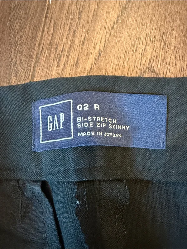 GAP Black Bi-Stretch Side Zip Skinny Pant Size 2 - C11-701 - Image 5
