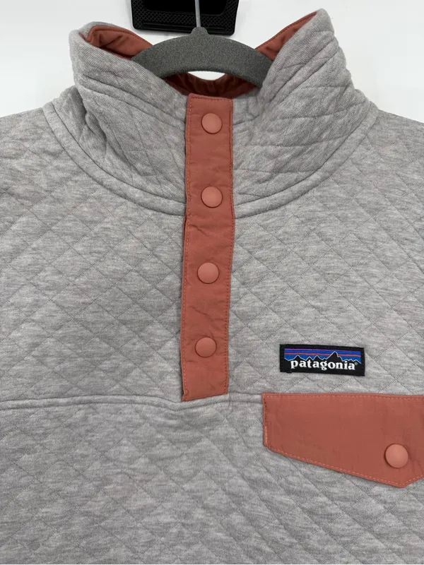 Patagonia Organic Cotton Quilt Snap-T Pullover Women’s Small Drifter Grey - Image 4