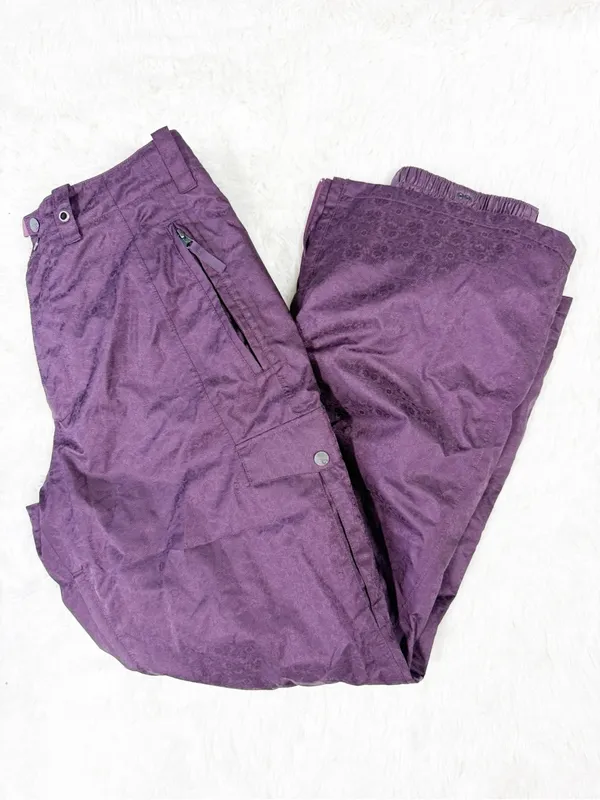 Burton Purple Snow Pants Women’s Large Cargo Ski Snowboard Insulated Pants - Image 7