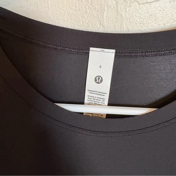 Lululemon Modal Relaxed Fit Lounge Long Sleeve NWT SZ 4 Black - Image 3