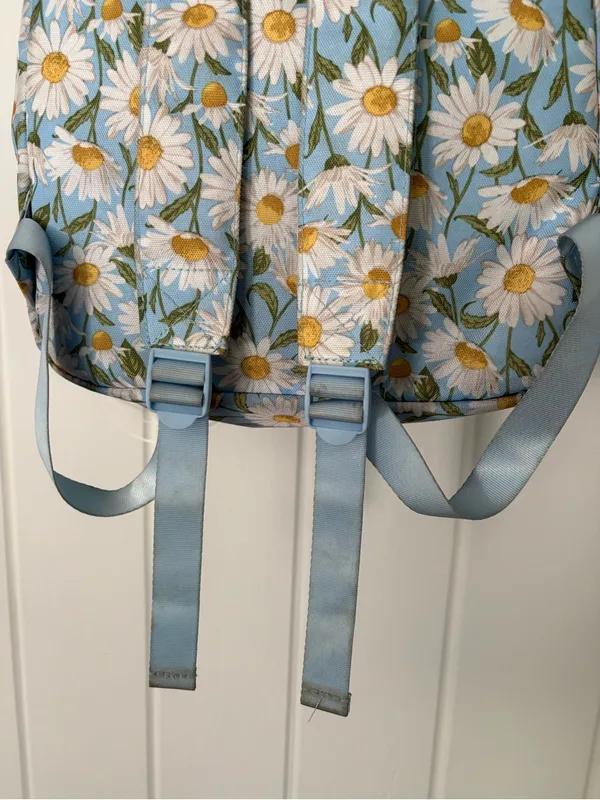 Daisy print backpack Blue - Image 9