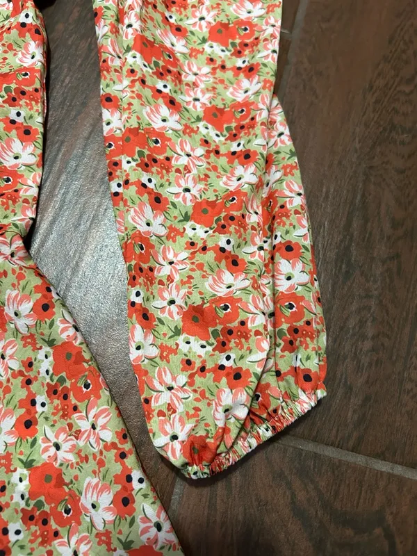 Showpo Adalina Long Sleeve Fit and Flare Mini Dress Floral Size 2 - Image 3