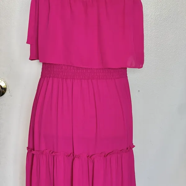 1. STATE Womens Dress Large Strapless Midi Bohemian Wedding Whimsical Ballerina - Image 6