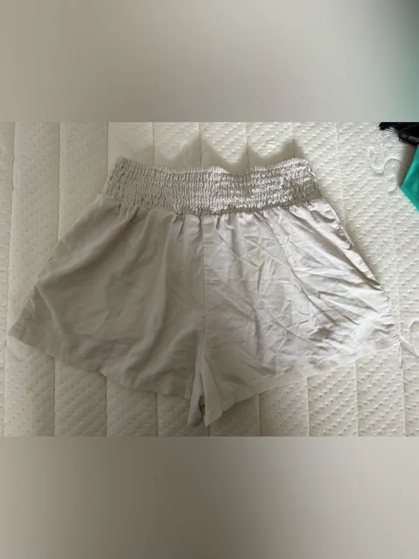 wild fable Cream Smocked High Waist Women’s Shorts - Image 2