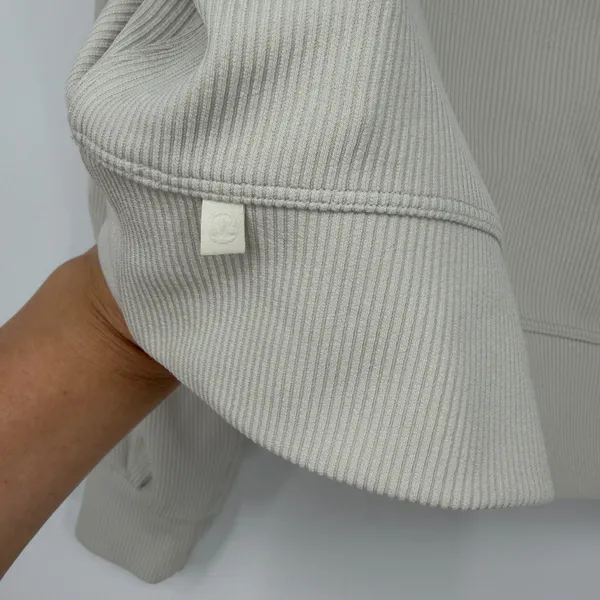 Lululemon Ribbed Softstreme Perfectly Oversized Cropped Crew‎ in Bone Size 6 - Image 4