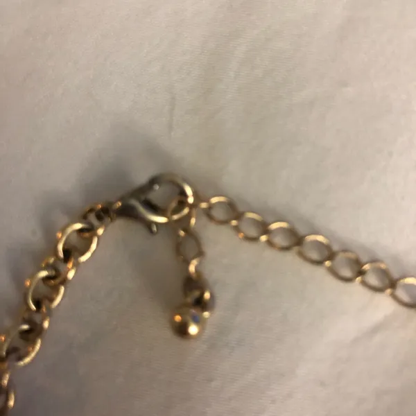 Blue and gold bib necklace - Image 3