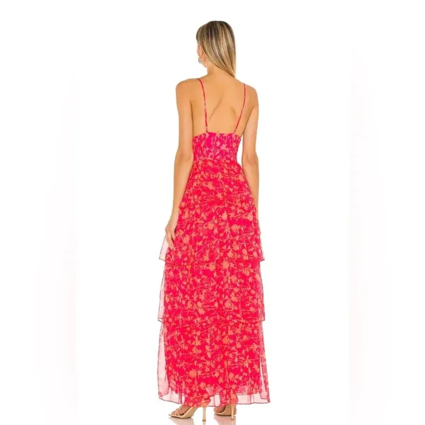 Amanda Uprichard Thaddea Maxi Dress Brookeside Women Size Small Wedding Guest - Image 3