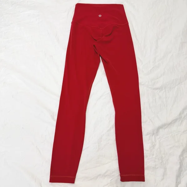 Lululemon Align Leggings Pant 25" Dark Red Size 2 LW5LIFS Yoga‎ Pants - Image 7