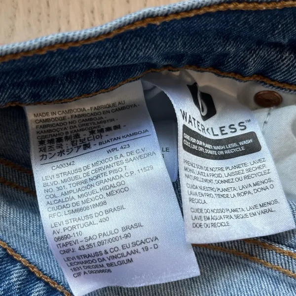 Levi's Wedgie Icon Straight Leg Jeans - Size 26 - Image 8