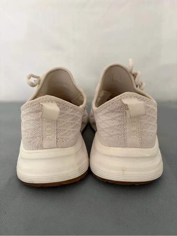 RBX Beige Knit Sneakers White Sole Womens 7W (B215) - Image 5