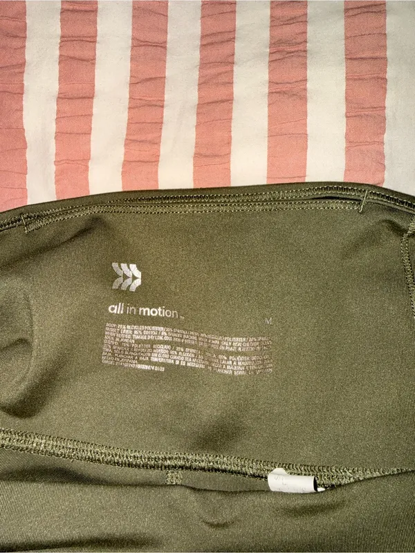 All in Motion High-Waist Olive Green Women’s Active Shorts - Image 3