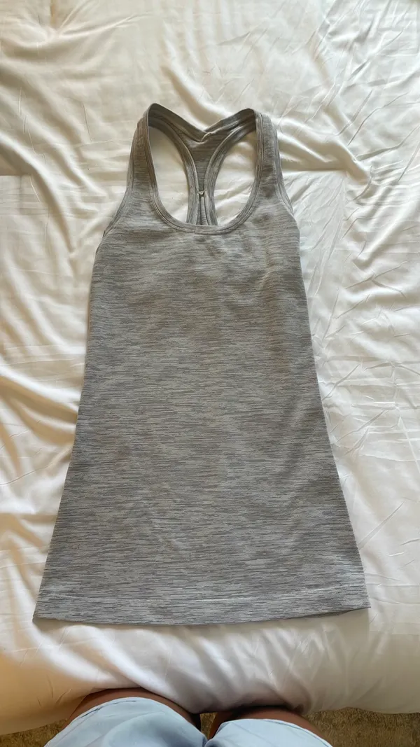 Lululemon Gray Racerback Tank - Image 2