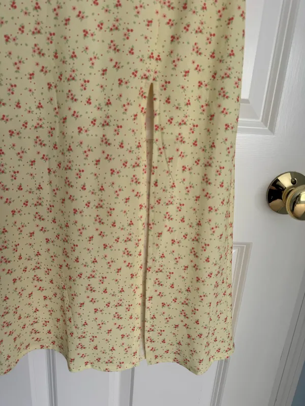 Princess Polly Yellow Floral Skirt and Bra Top Set - Image 2