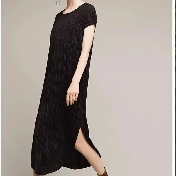 Sabina Musayev Anthropologie Textured Renaissance Midi Dress - Image 3