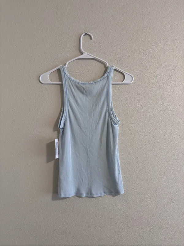 American Eagle Outfitters Light Blue Scoop Tank - Image 3