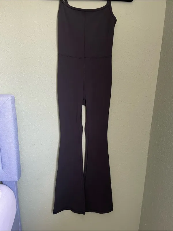Aritzia Wilfred Free Divinity Kick Flare Jumpsuit 2XS / XXS Black One Piece - Image 7