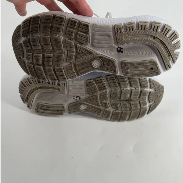 Brooks Ghost 16 Womens Road Running Shoes Silver White Size‎ 11 B - Image 7