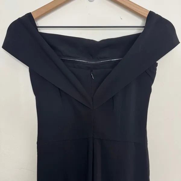 Wild Fable By The Way x Revolve Aubry Off Shoulder Jumpsuit Flare Leg Black Size XS - Image 5