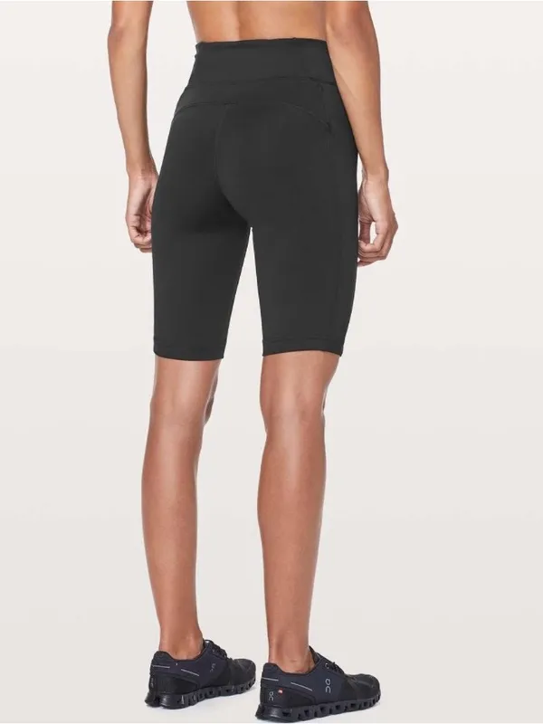 Lululemon On Pace Short *10" Black W7AOFS size 8 bike shorts - Image 2