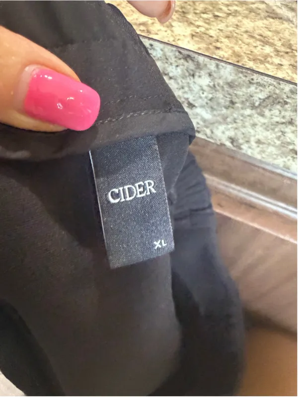 Women's Cider Black Mini Skirt with Gold Buttons, Size XL - Image 4