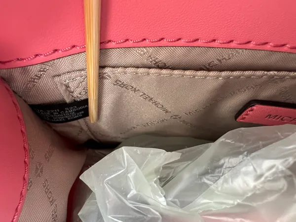 Satchel Sheila Small Leather Center Zip Purse Women's Bag Tea Rose - Image 7