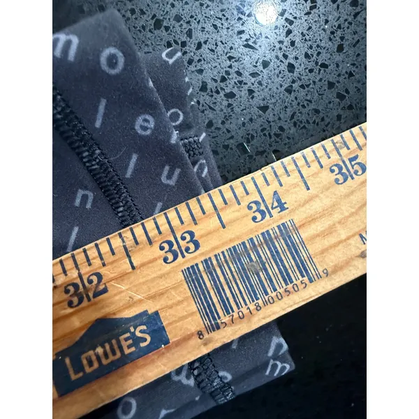 Lululemon Wunder Train High-Rise Tight 25 Logo‎ Script Black Grey Womens Size 6 - Image 8