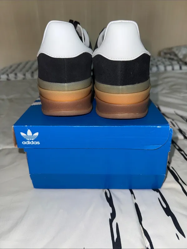 Adidas Handball Spezial Gazelle Platform Woman’s Black / White Sneakers - Image 3
