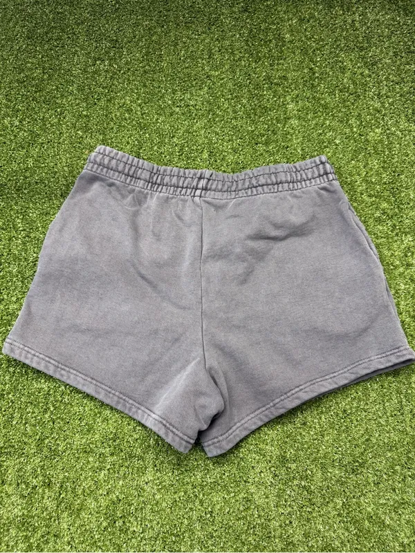 Talentless Women's Classic Heavyweight Short Grey Athleisure Cotton Drawstring L - Image 3