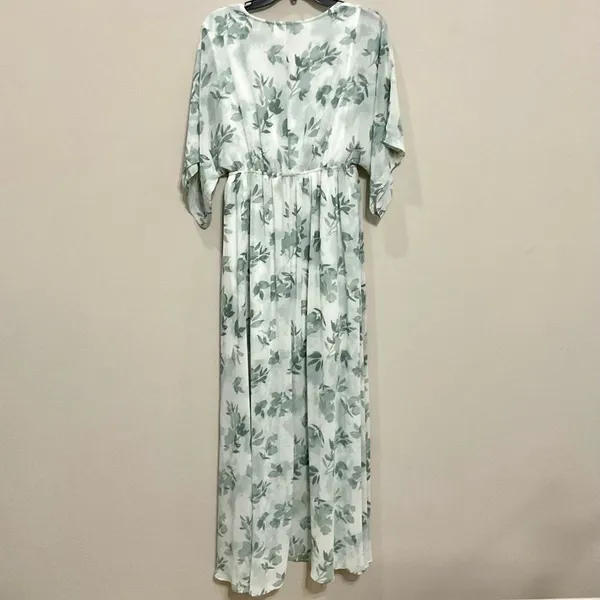 Baltic Born Kia Kimono Maxi Dress Sz M Floral Print Sheer Layered - Image 9