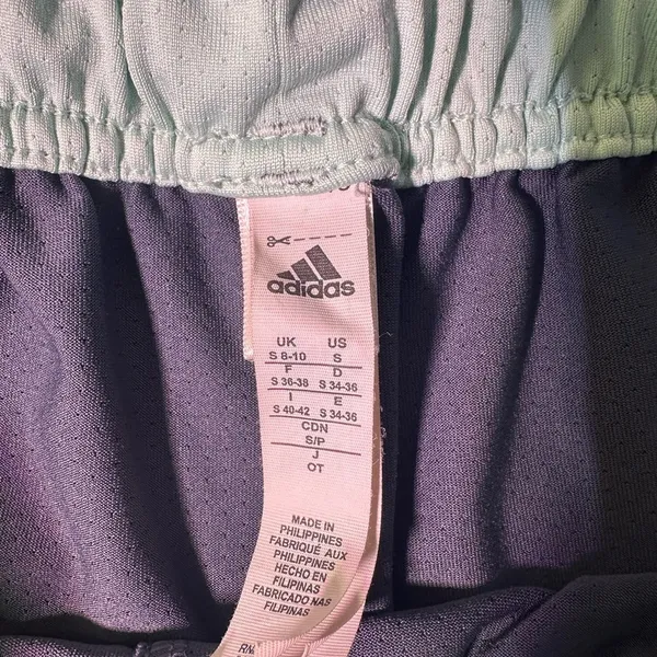Adidas Lavender and Navy Shorts - Image 2