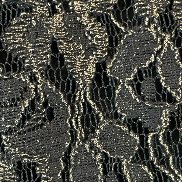 Astr the Label Black Metallic Lace Mini Dress size Medium - Image 5